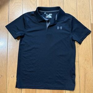 🎀3/$25🎀 Under Armour Black Polo Shirt, youth medium